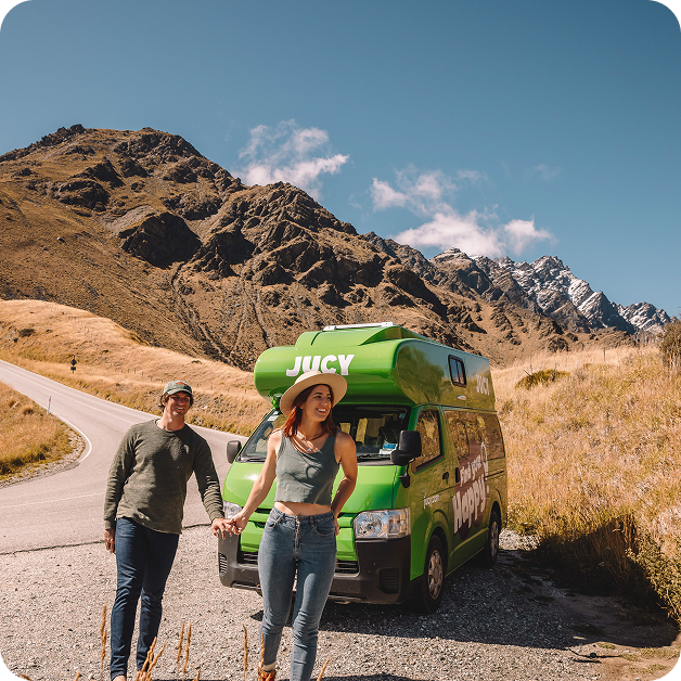 Couple infront of condo