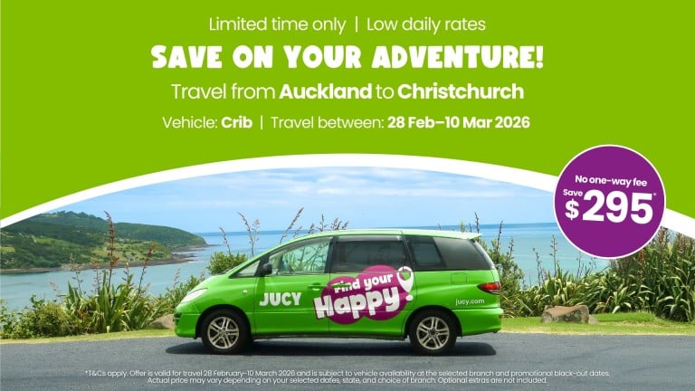 Crib Campervan Hire Offer - Save $295