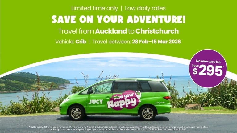 Crib Campervan Hire Offer - Save $295