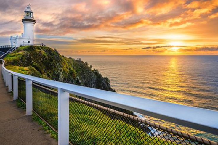 10 must visit beaches in australia 2 Byron Bay Lighthouse at sunrise