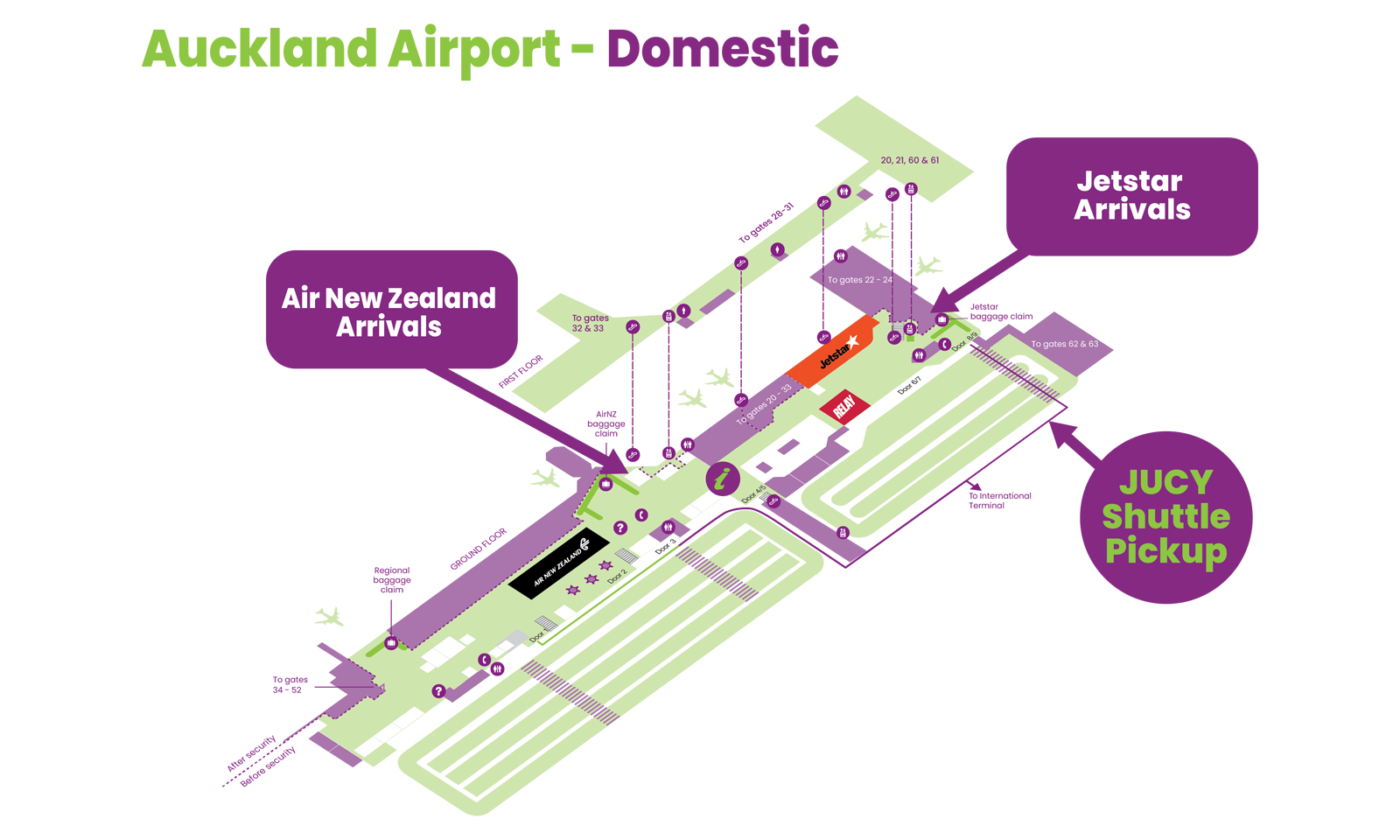 2022179 Auckland Airport Domestic Shuttle Map