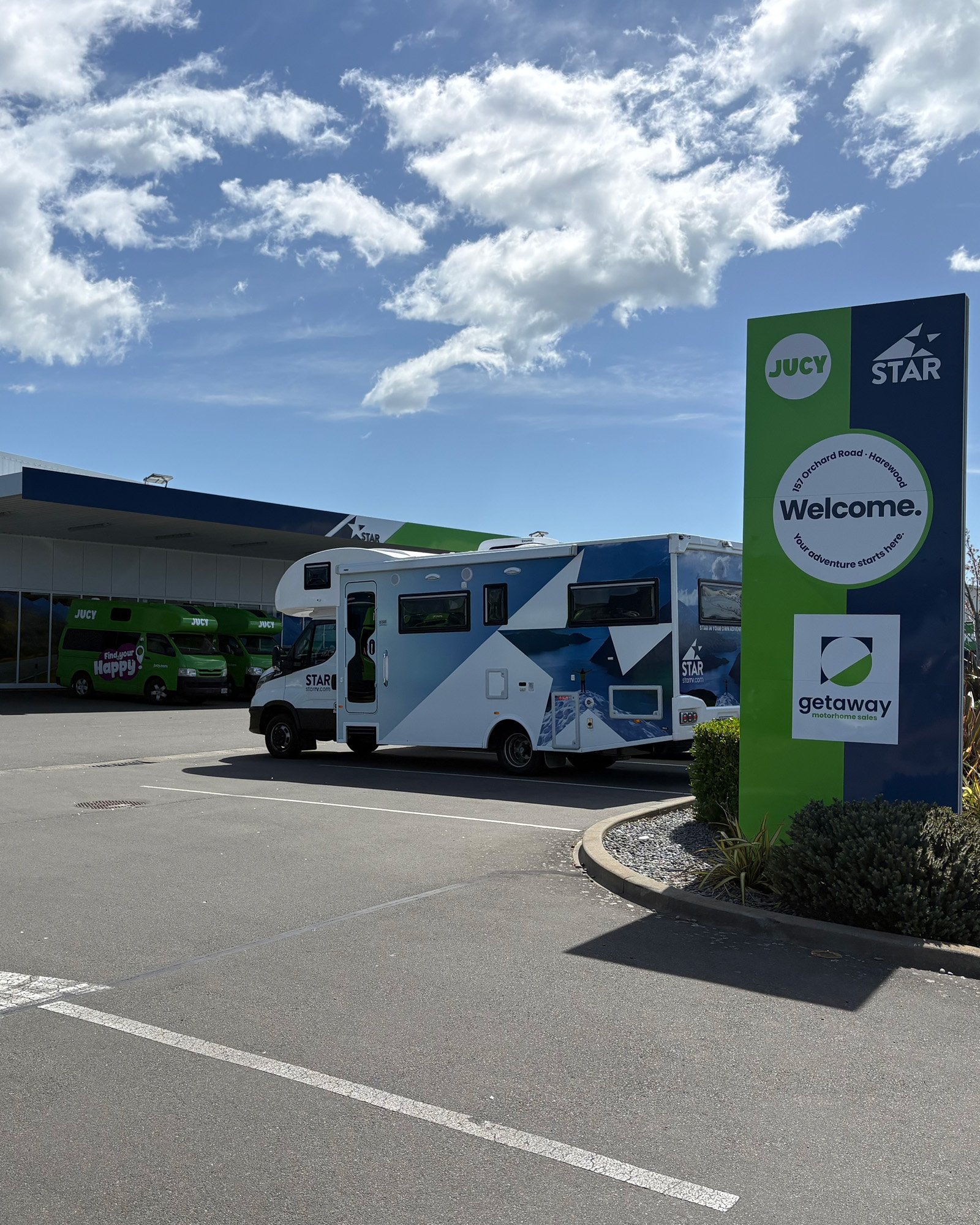Front of JUCY Christchurch branch