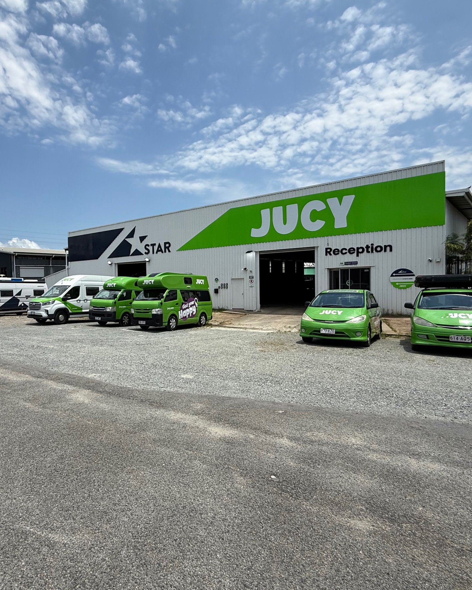 JUCY Cairns branch front entrance