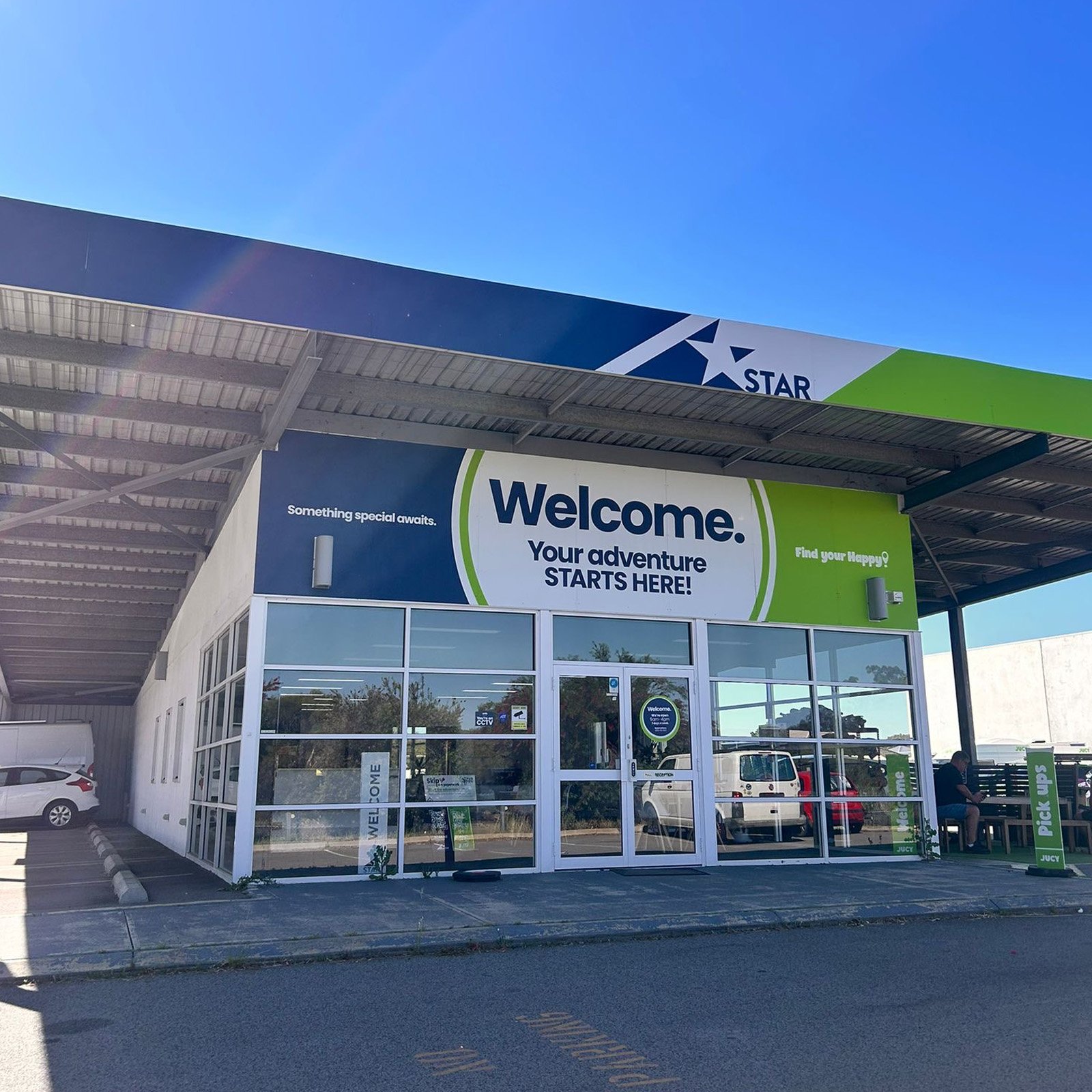 JUCY Perth branch front entrance