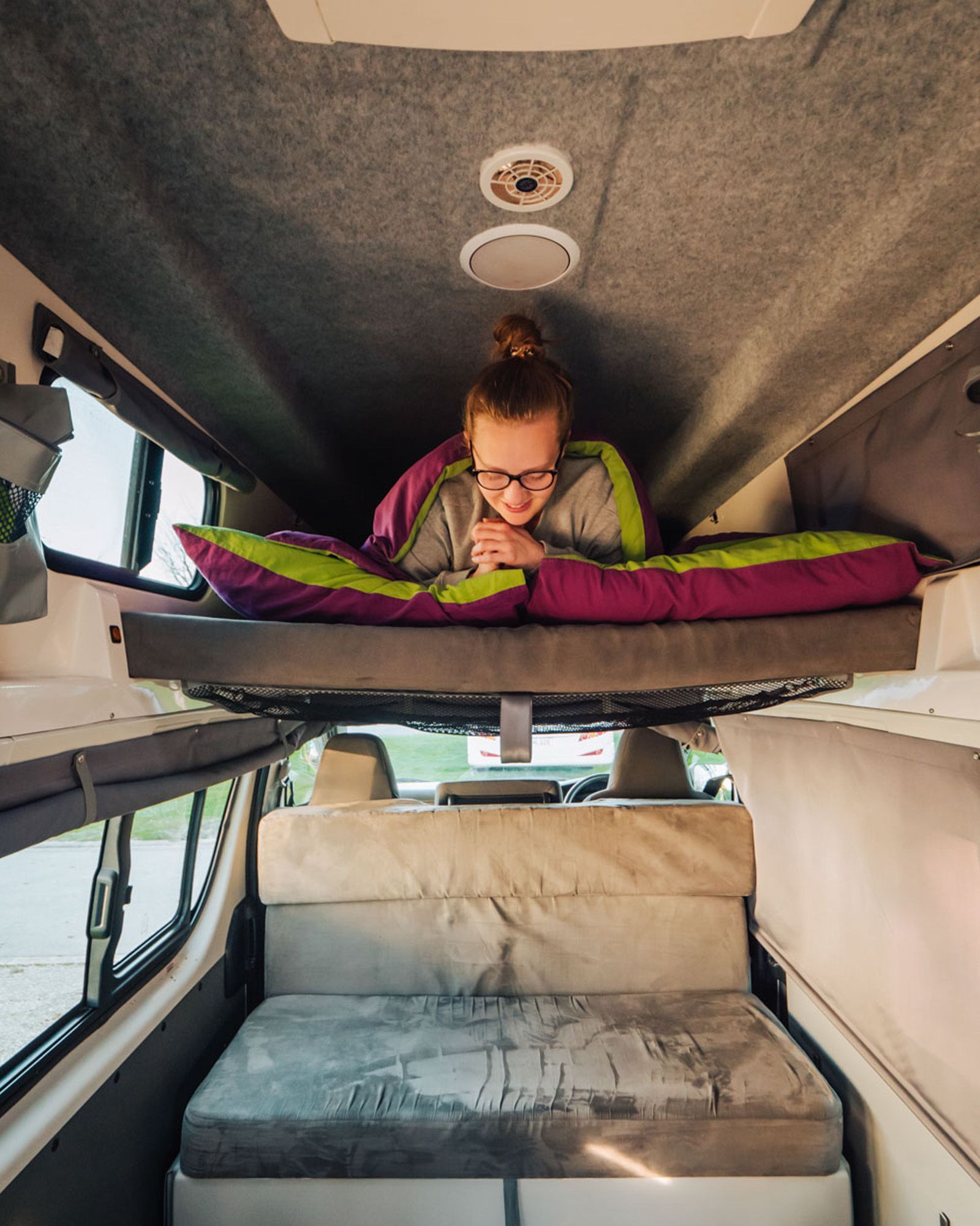 High Ceiling - Stand tall inside our campervan with a 1.9m interior height