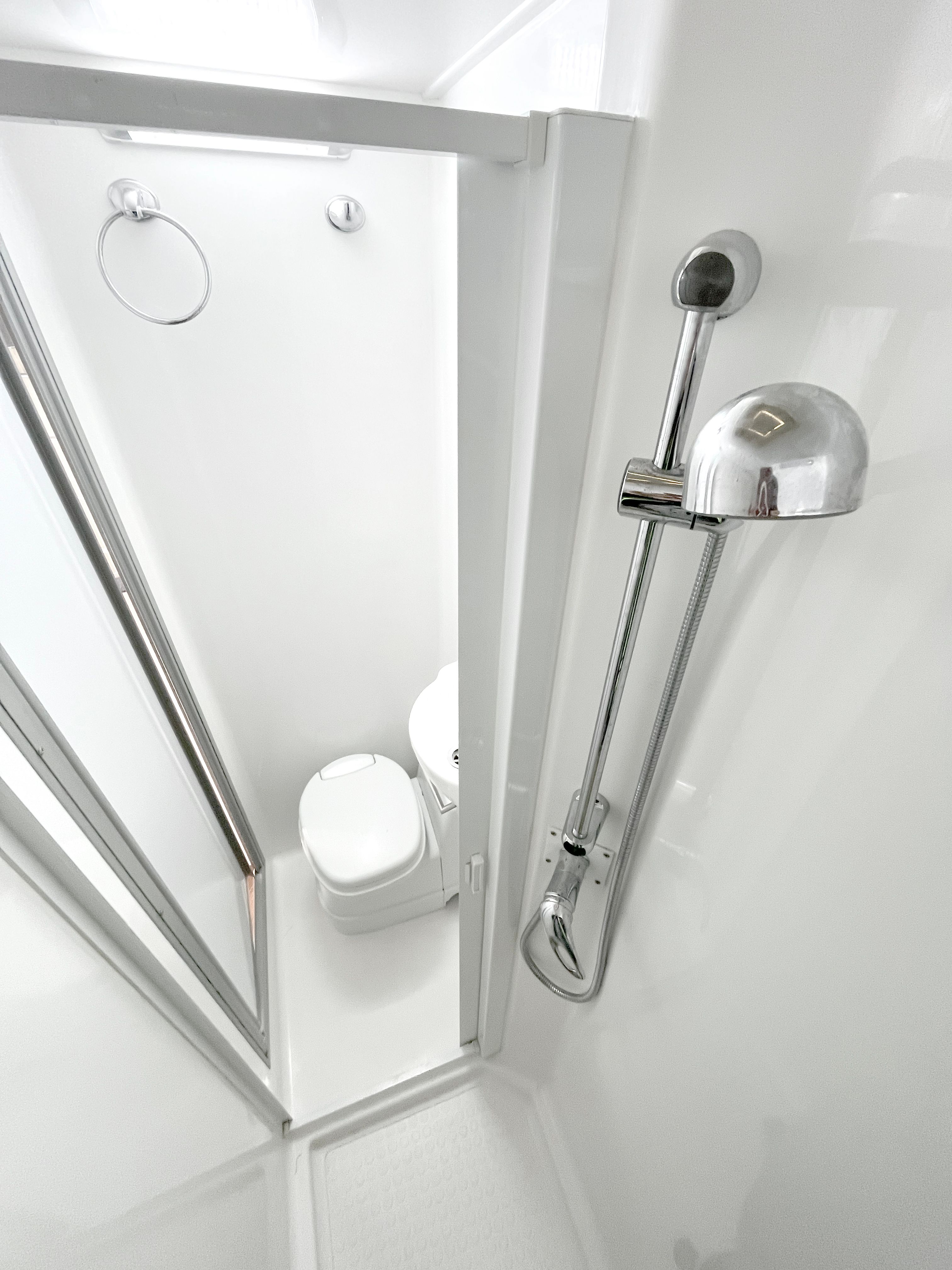 Bathroom - Bathroom includes toilet and shower with hot water.