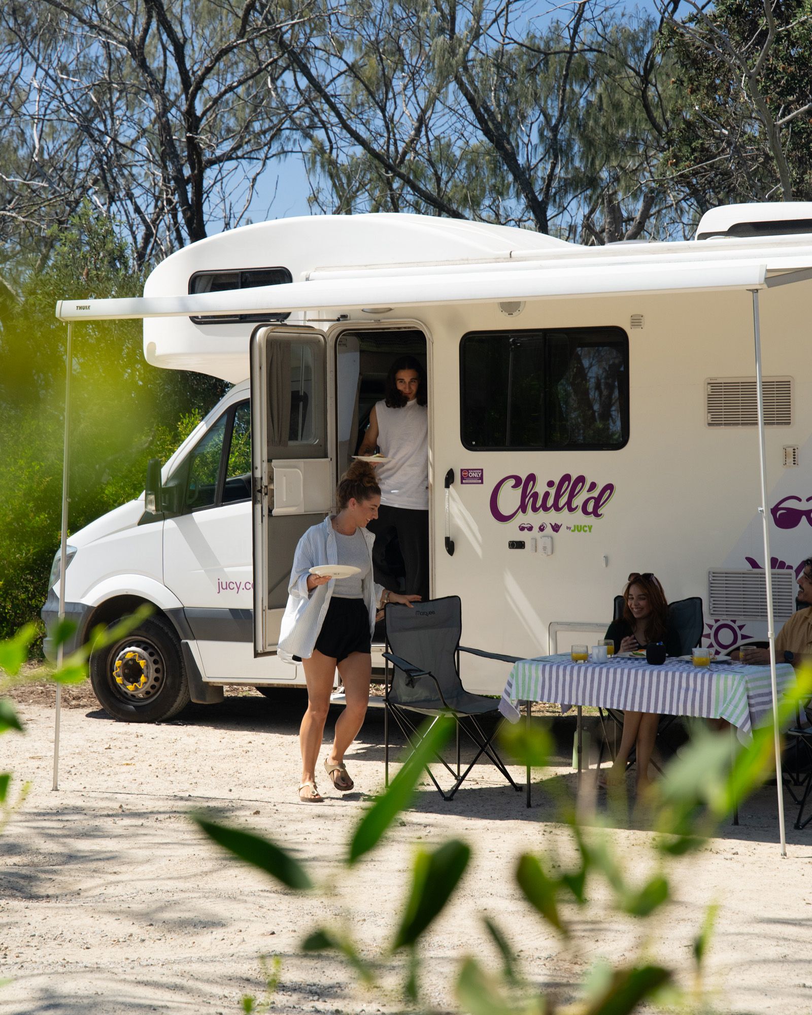 Awning - Extendable exterior awning. 
