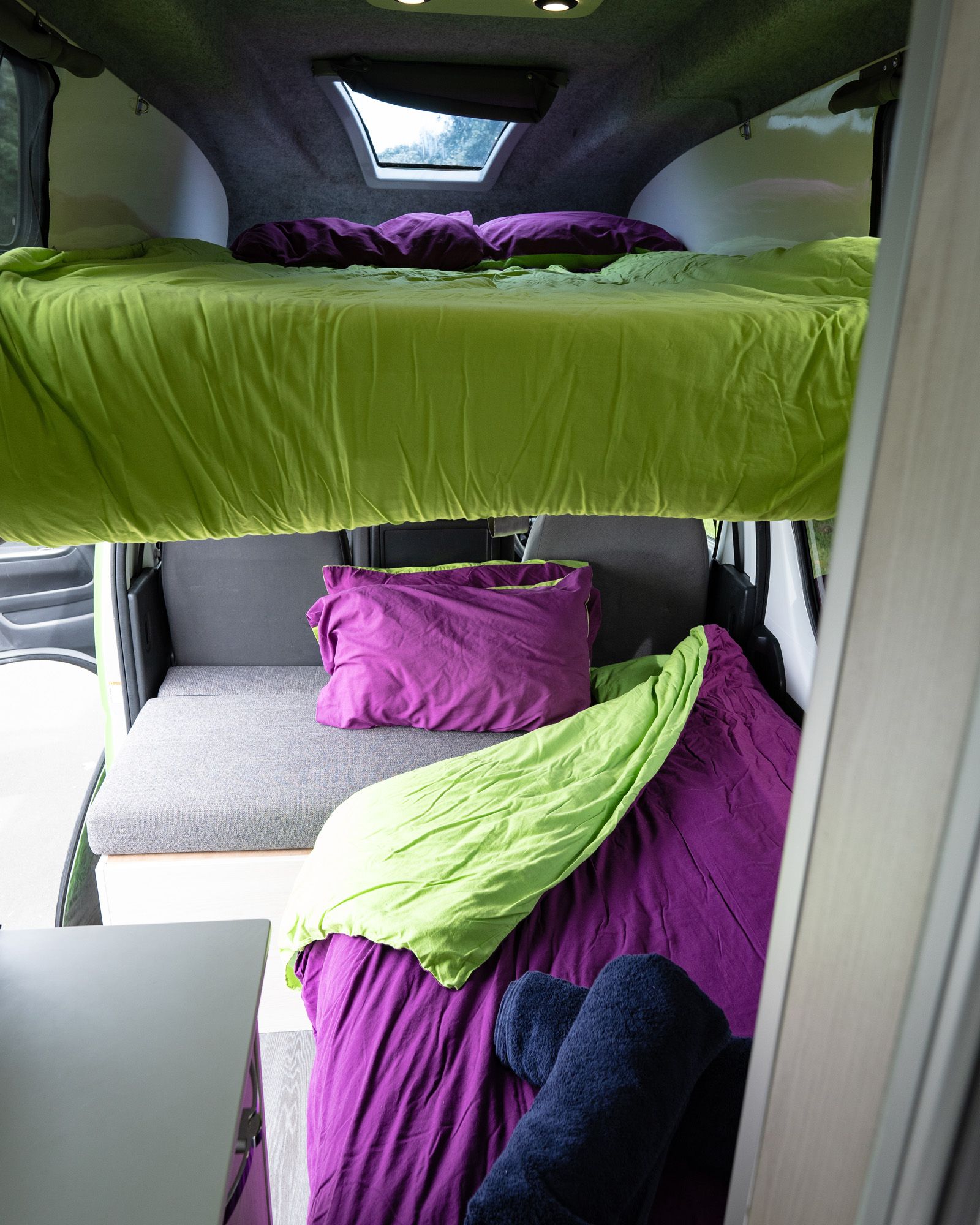 Double bed + single bed - One double bed for a good night’s sleep fit for two and one single bed fit for one. 