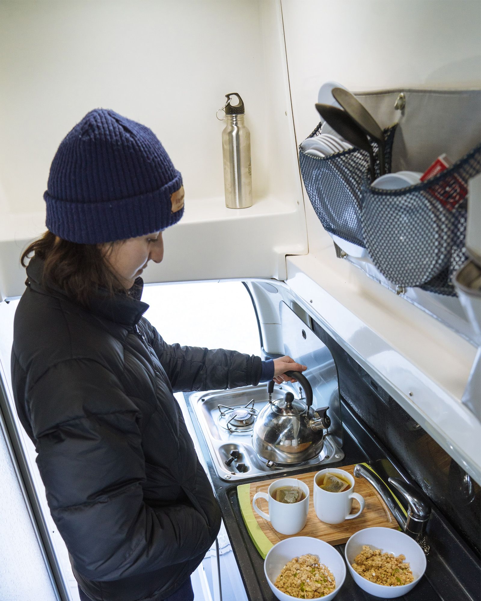 High ceiling - Stand tall inside our campervan with a 1.9m interior height 