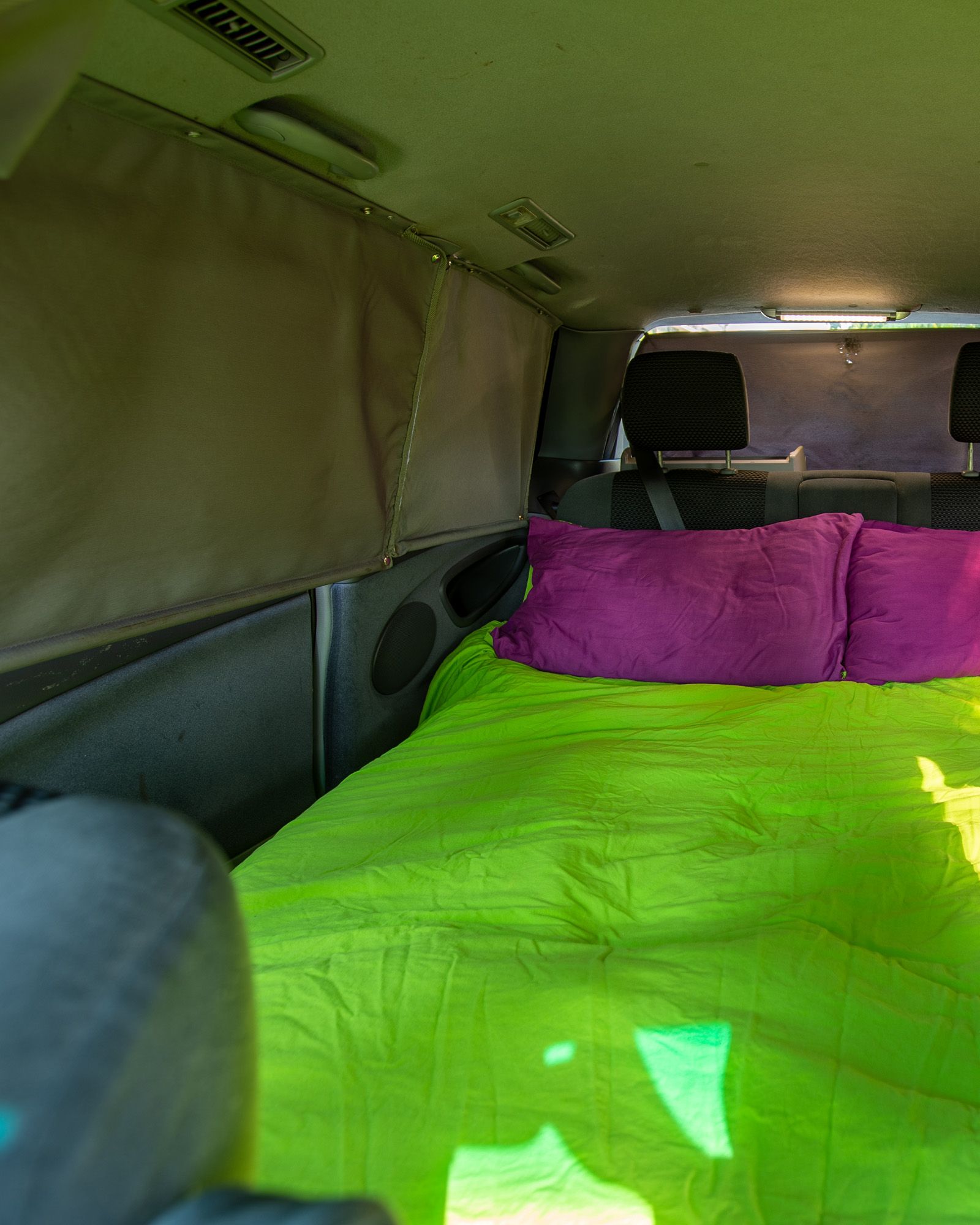 Curtains - Black-out curtains for total privacy and uninterrupted ZZZs.