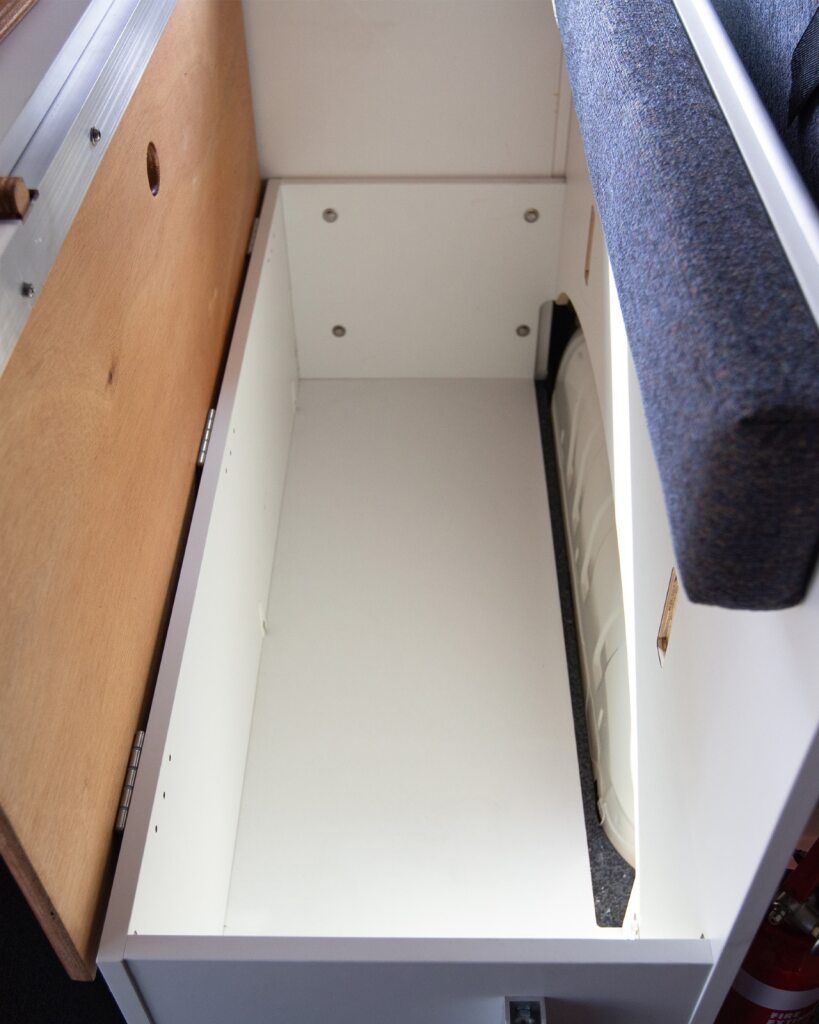 Storage - Storage space underneath bench seats